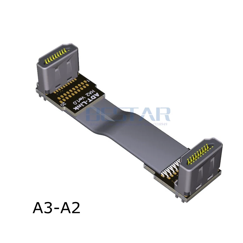 A3 A HDMI 2 0 FPV вниз угол 90 градусов адаптер 4K 2k @ 60 Гц к HDMI2.0 экранированный FPC плоский