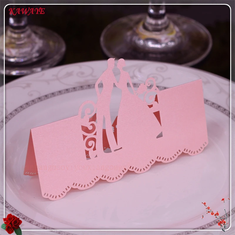 50 шт./упак. Лазерная резка Таблица CardWedding вечерние название таблицы Место Карты