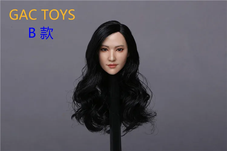 На заказ 1/6 азиатские красивые женские головы Sculpt Liu Yifei Кристалл Лю с длинными