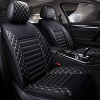 pu leather car seat cover universal auto seat protector mat for hyundai veloster veracruz verna elantra santa fe solaris genesis