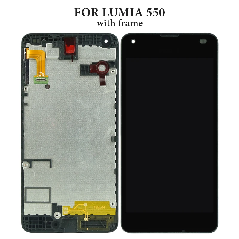 4 7 ''черный без битых пикселей Сенсорный экран для Nokia Lumia 550 RM-1127 ЖК-дисплей с