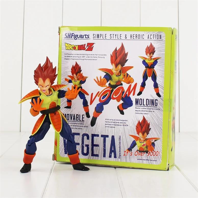 7 стилей 14 цветов Dragon Ball Z Супер Saiyan Сон Гоку Вегета мужские шорты ПВХ Фигурки игрушки для детей - Цвет: Vegeta A with box