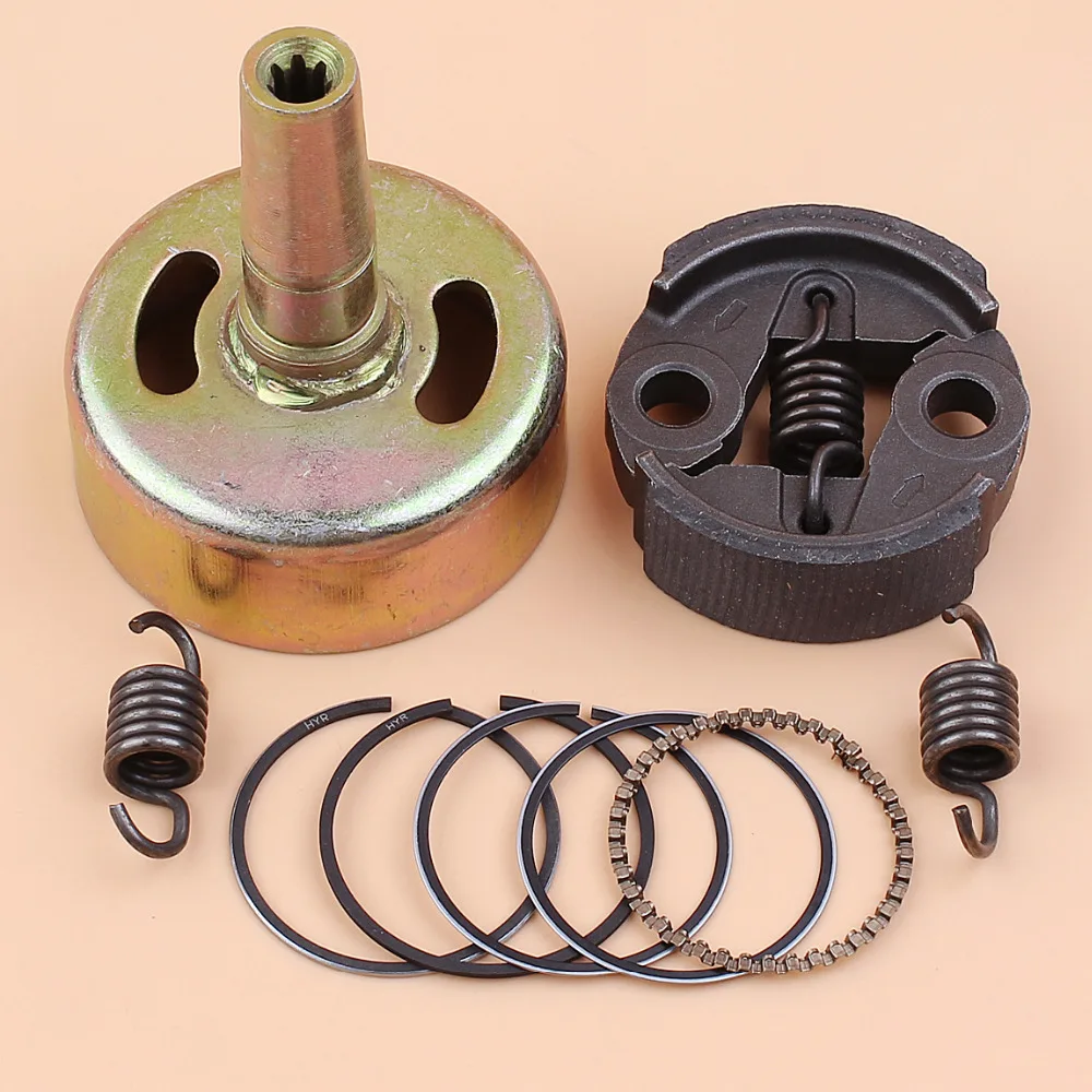

7 Teeth Clutch Drum Pinion Spring Piston Rings Kit For Honda GX25 GX25N GX25NT GX25T HHT25S Gas Small Engine Motor Brushcutter