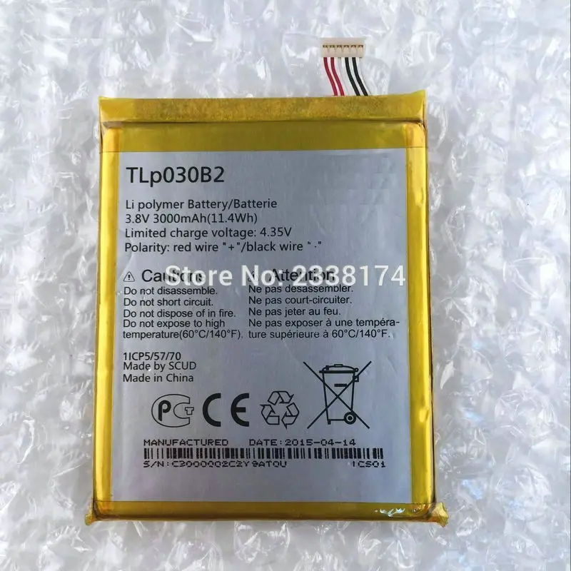 Аккумулятор TLP030B2 3000 мАч для Alcatel One Touch Onetouch Pop S7 OT 7045 7045Y Vodafone LZ|battery for alcatel|battery for3000mah