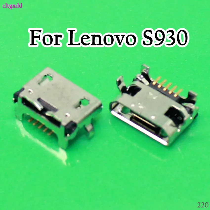 Разъем Micro USB 5p 10X разъем для зарядки Lenovo A370E A3000 A3000H A5000 A7600 A7600H S910 S930 синхронизации