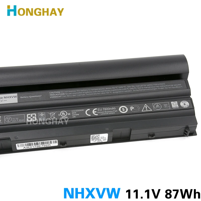 Honghay NHXVW Оригинальный Новый аккумулятор для ноутбука DELL Latitude E6420 E6520 E5420 E5520 E6430 71R31