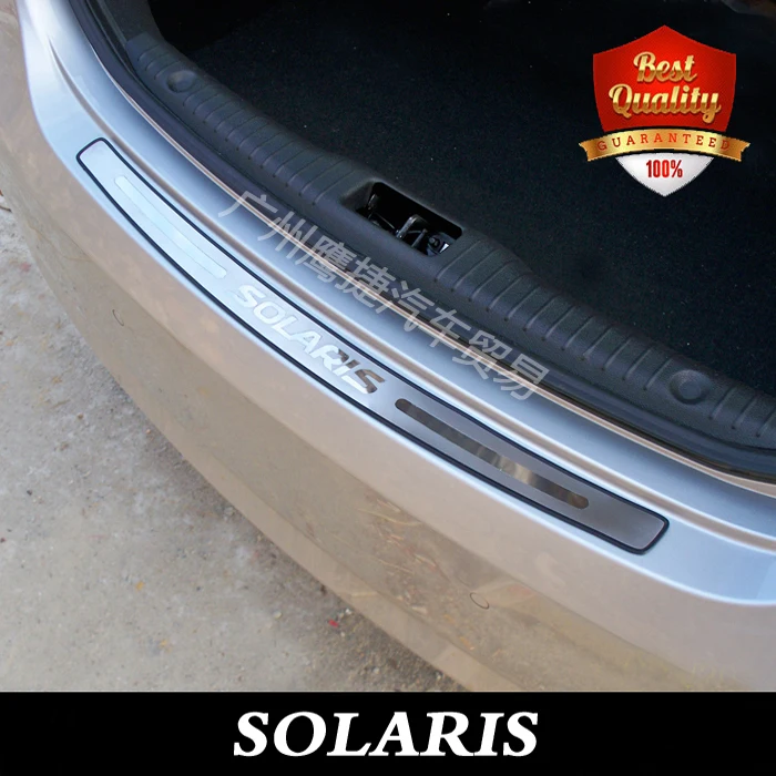 Защита заднего бампера из нержавеющей стали для hyundai solaris 2010-2017 автомобильные