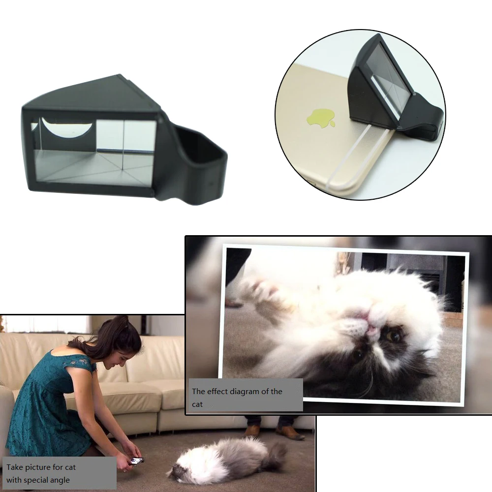 Универсальный животное с зажимом камеры мобильного телефона 90 градусов мини