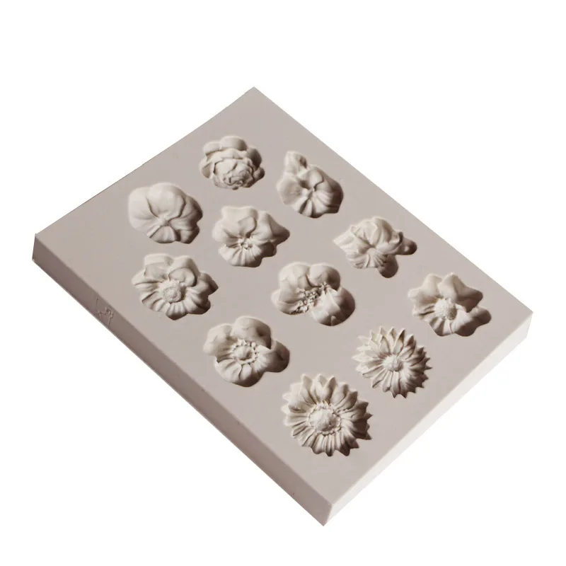 Leaf Fondant Silicone Mold 3D Flower Cooking Wedding Decoration Baking Sugar Craft Molds Leaves DIY Cake | Дом и сад