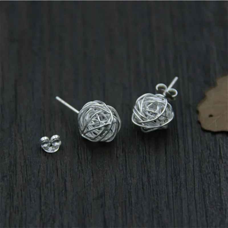 Серьги гвоздики из серебра 925 пробы с шариком|silver studs|sterling silver studssilver stud earrings |