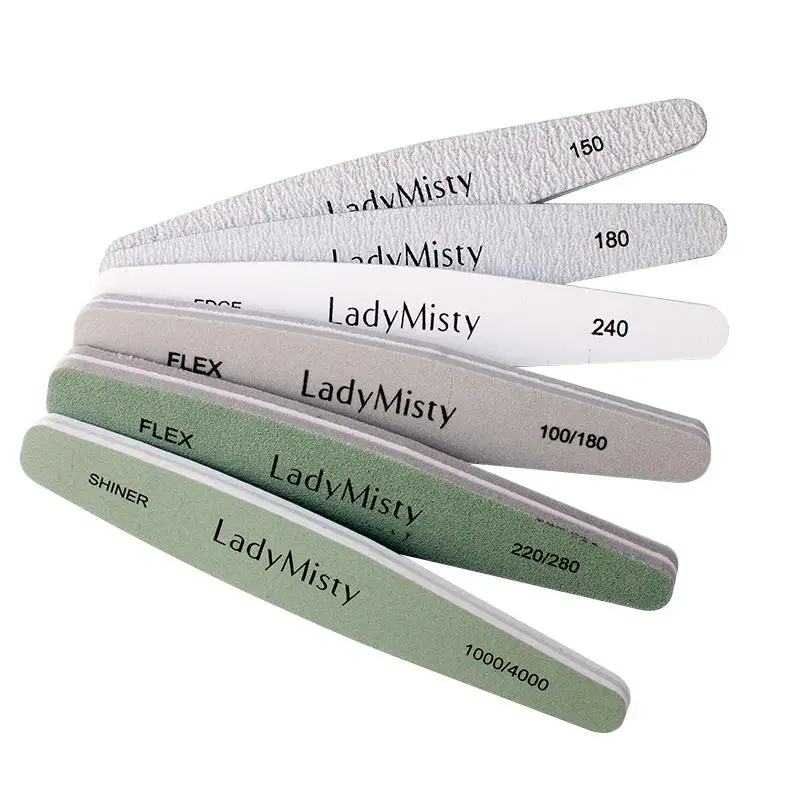 Пилочки Ladymisty для ногтей 6 шт./компл. пилочка ногтевого дизайна наждачная бумага