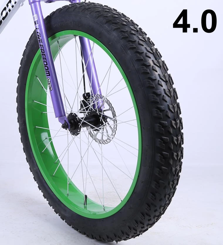 4.0 Size A BKGR26 4,0/4,8 Размер Fat Tire 26 дюймов колеса, передние и задние колеса, с внутренними и внешними шинами, без передней вилки - Цвет: 4.0 Size A BKGR26