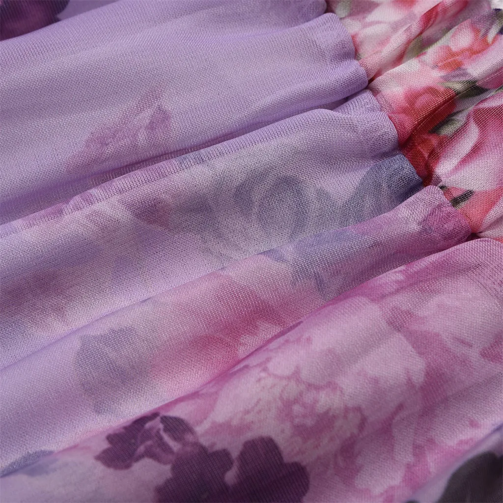 Женская плиссированная юбка до щиколотки летняя/Весенняя элегантная с принтом 50