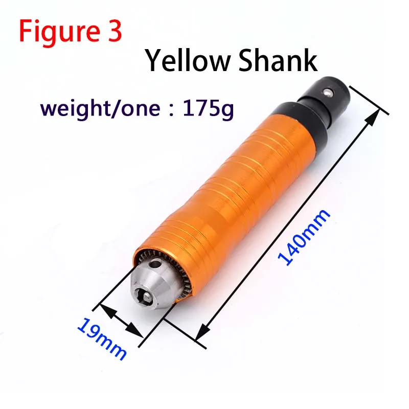 0-6mm Yellow handle 4/6 мм из нержавеющей стали гибкий вал аксессуары/0,2-6,5 мм ручка угловая шлифовальная машина для электрической дрели вращающихся инструментов - Цвет: 0-6mm Yellow handle