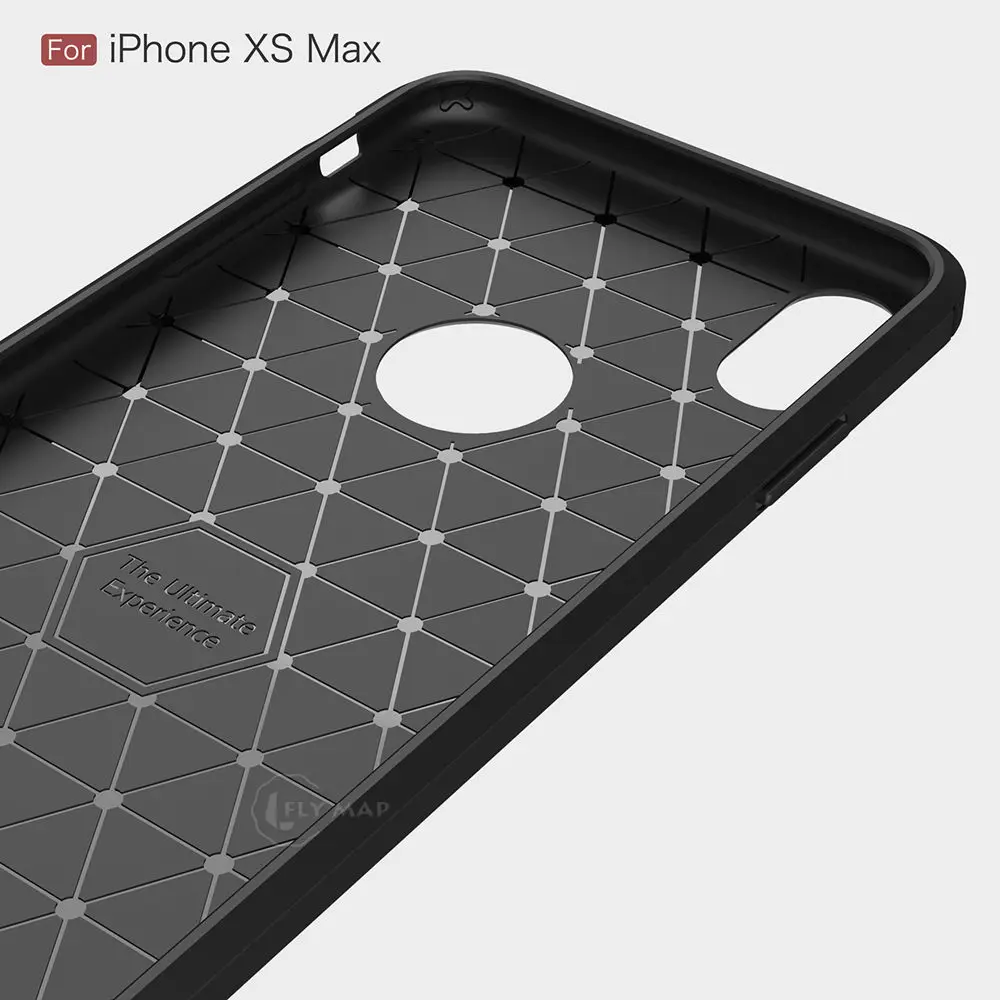 Чехол из ТПУ для Apple iPhone XS/XsMax/XR Мягкий силиконовый чехол углеродного волокна