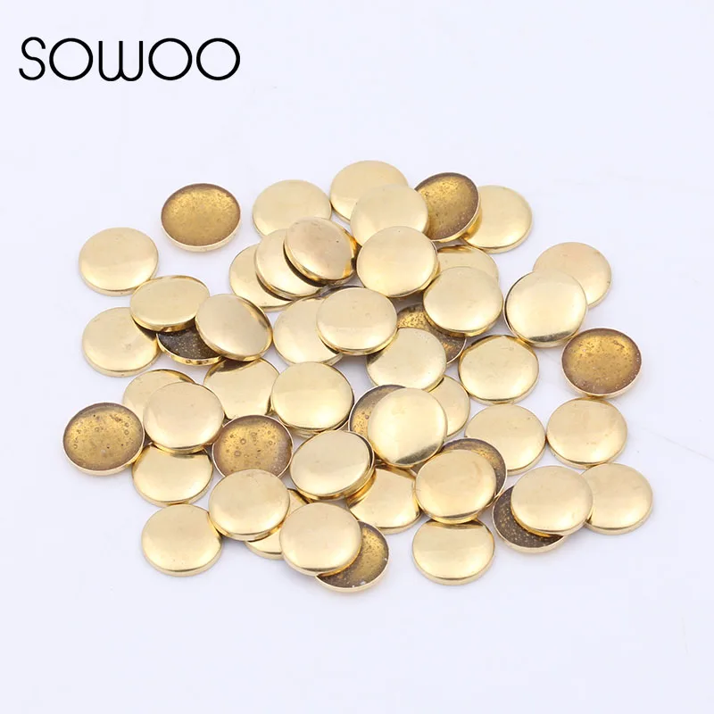 Круглые металлические гвоздики со стразами для одежды обуви шляпы все размеры 2 9