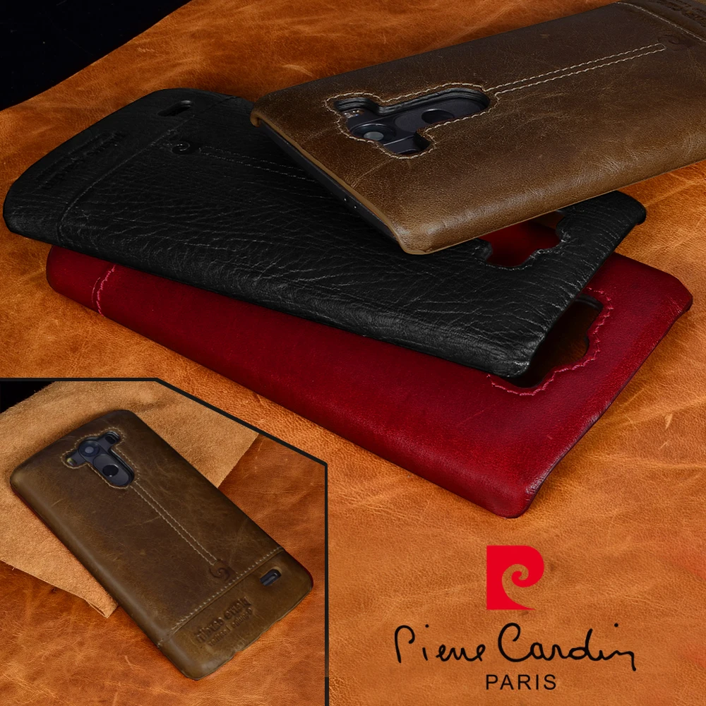 Чехол Pierre Cardin из натуральной кожи для LG G5 роскошный классический противоударный