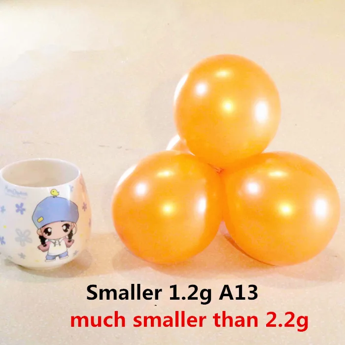 Smaller 1.2g A13 10 шт 12 дюймов Розовый латексные шары Baby Shower девочка клипсы для воздушных шаров, воздушные шары воздушные День рождения украшения дети Globos розовый шар - Цвет: Smaller 1.2g A13