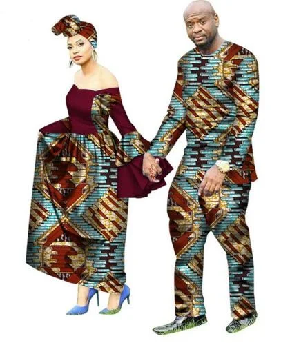 

2018 new arrival african couples suits women dress&men suit plus size suits M-6XL