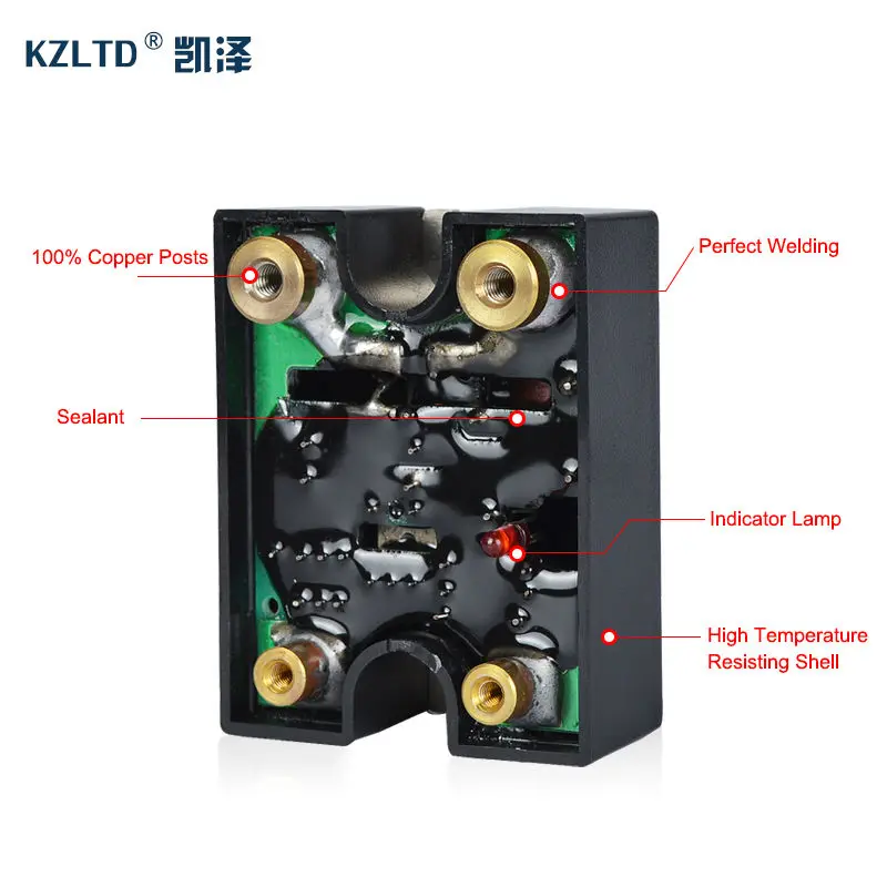 Твердотельные реле DC-DC SSR-25DD от 3 до 32 В постоянного тока 5 ~ 220 24 с алюминиевой