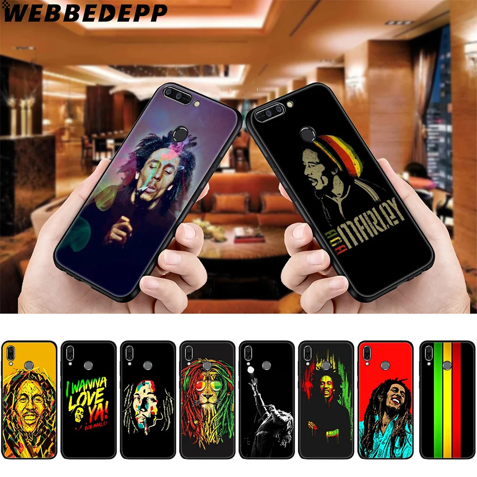 WEBBEDEPP Bob Marley Soft Case for Huawei P8 P9 P10 P20 P30 Lite Pro P Smart Z Plus 2019 Y6 Prime 2018 2017 Mini |