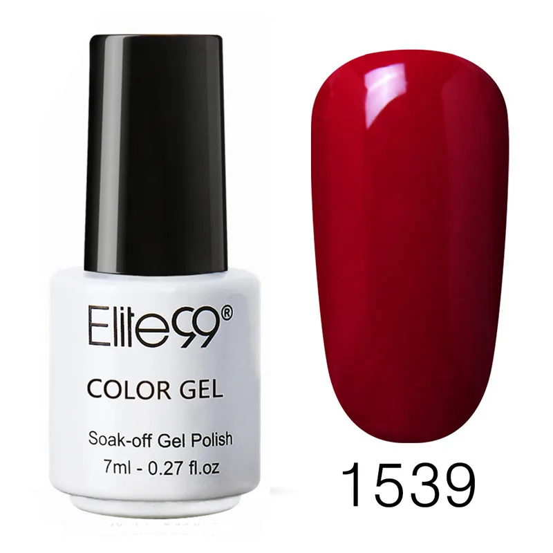 1539 Elite99 Гель-лак все для маникюра Vernis верхнее покрытие УФ светодиодный Гель-лак замачиваемый для ногтей художественный Гель-лак для ногтей Базовое покрытие цветной гель - Цвет: 1539