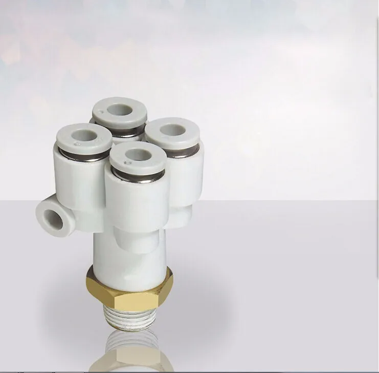 

Размер трубки 6mm-1/4 PT резьба одно касание штуцер двойное соединение "Y"