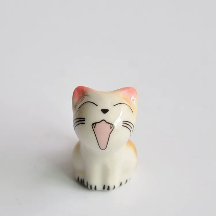 2 шт./лот подставка для палочек Lucky Green Cat керамических Подставка столовых приборов
