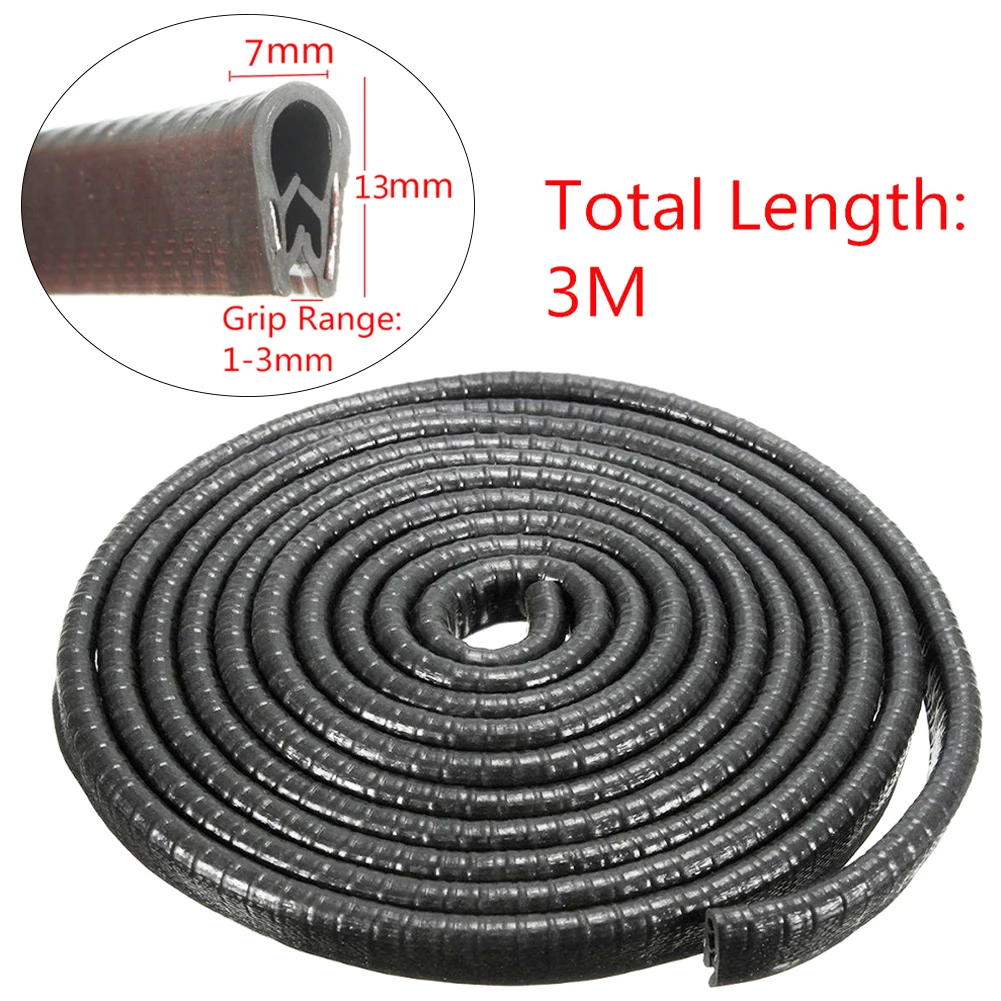 3Meter U type door seal car sound insulation sealing strip rubber weatherstrip edge trim noise | Автомобили и мотоциклы