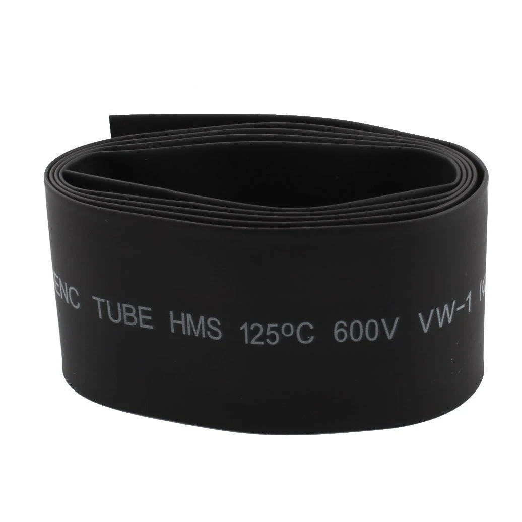 30mm 2:1 Black Polyolefin Insulation Heat Shrink Tubing 1M | Cable Sleeves