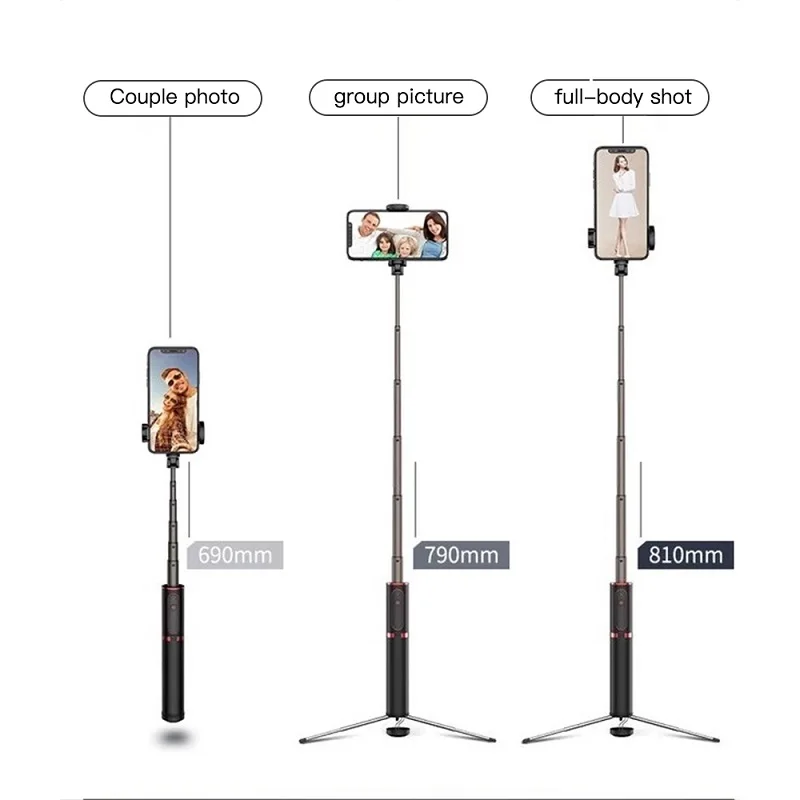 TRAVOR штатив монопод селфи палка Bluetooth портативный ручной 3 в 1 для iPhone Samsung Huawei Xiaomi
