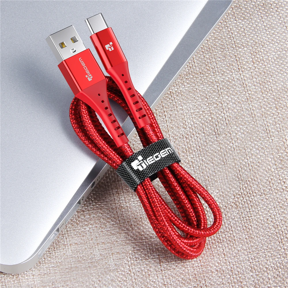 Кабель USB Type C TIEGEM для Samsung S9 S8 быстрая зарядка кабель Xiaomi mi9 Redmi note 7|Кабели