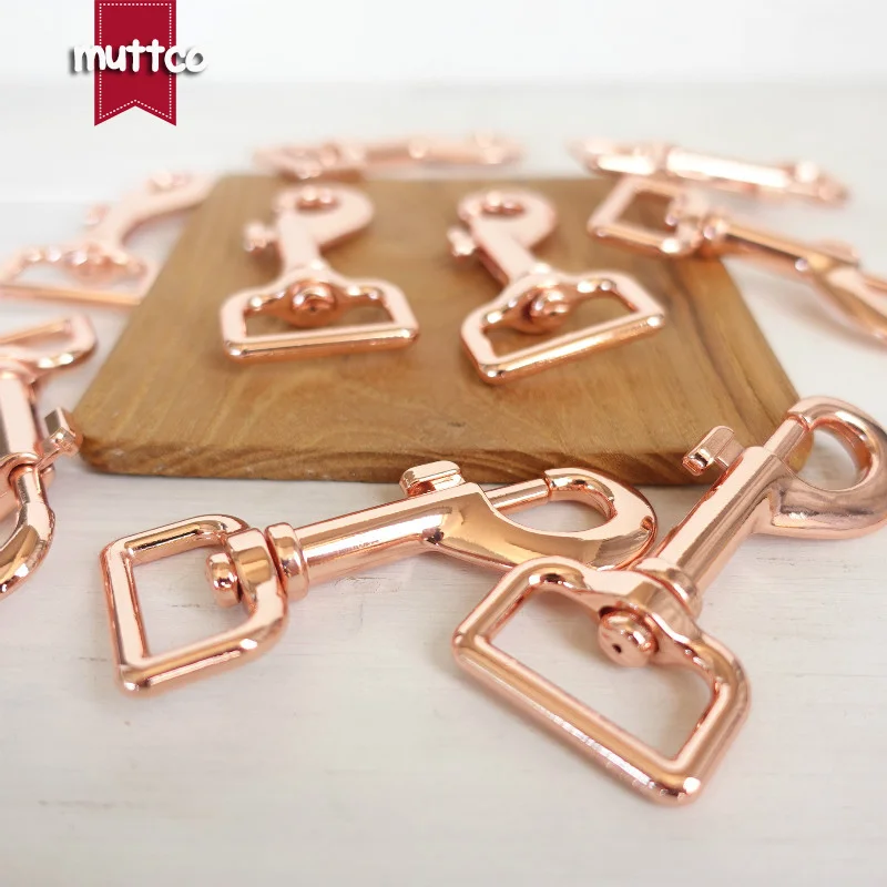 DIY поводок для собак экологическая Роза Золотой 25 мм металлическая застежка для собак металлический крючок фурнитура Омар Пряжка Швейные PK-010