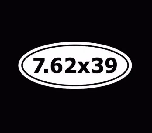 

7.62x' Decal Sticker Window 12x5cm