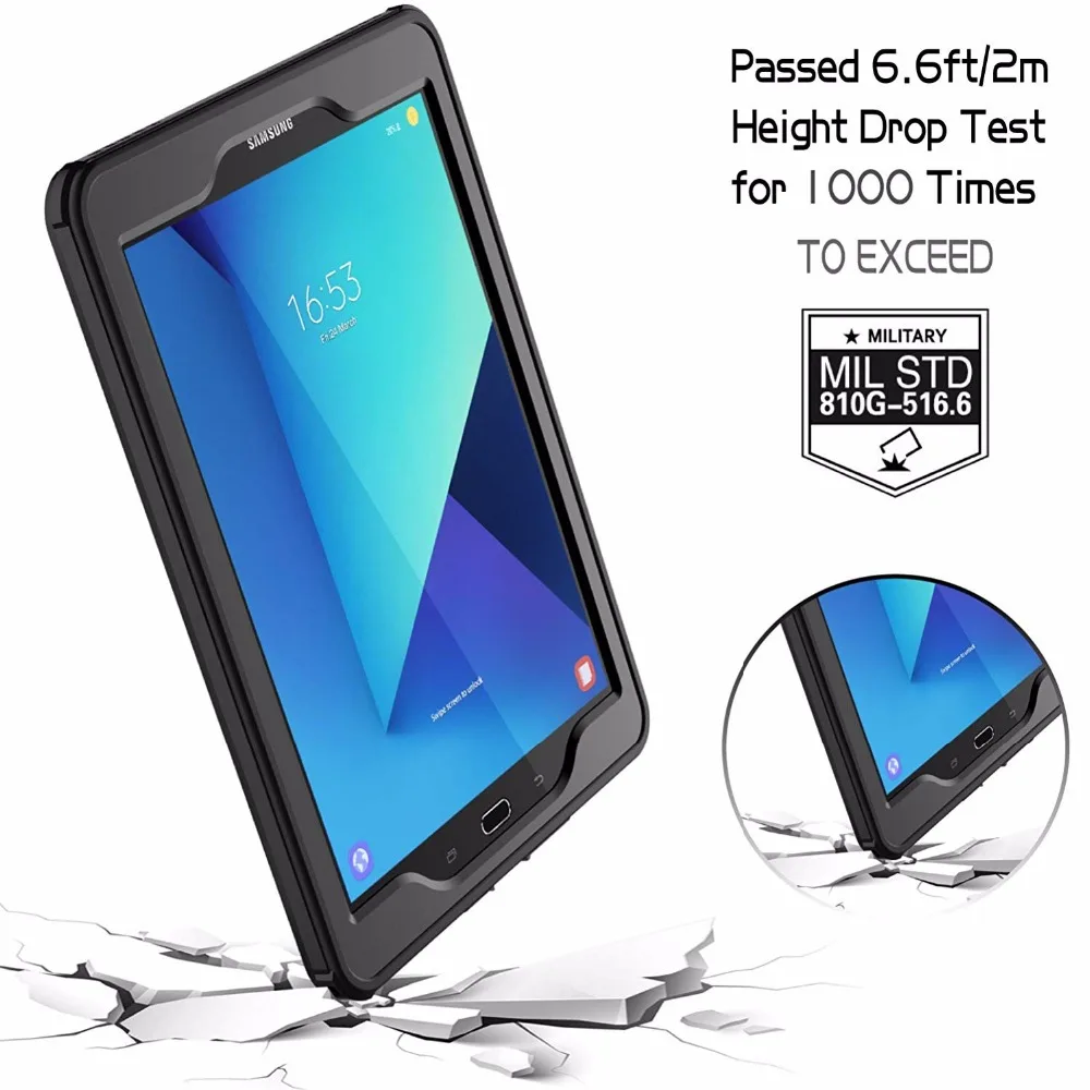 Водонепроницаемый чехол для Samsung Galaxy Tab S3 со встроенным Полноразмерным экраном