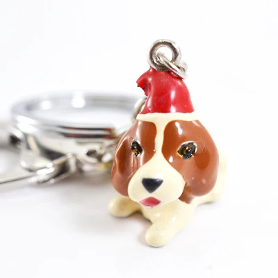 BASSET HOUND Брелок для ключей брелок на рюкзак 3D Pet ручная роспись собака ремесло милый подарок брелок для любителей собак брелок dachshund животное автомобиль брелок ювелирные изделия женщина - Цвет: BASSET HOUND