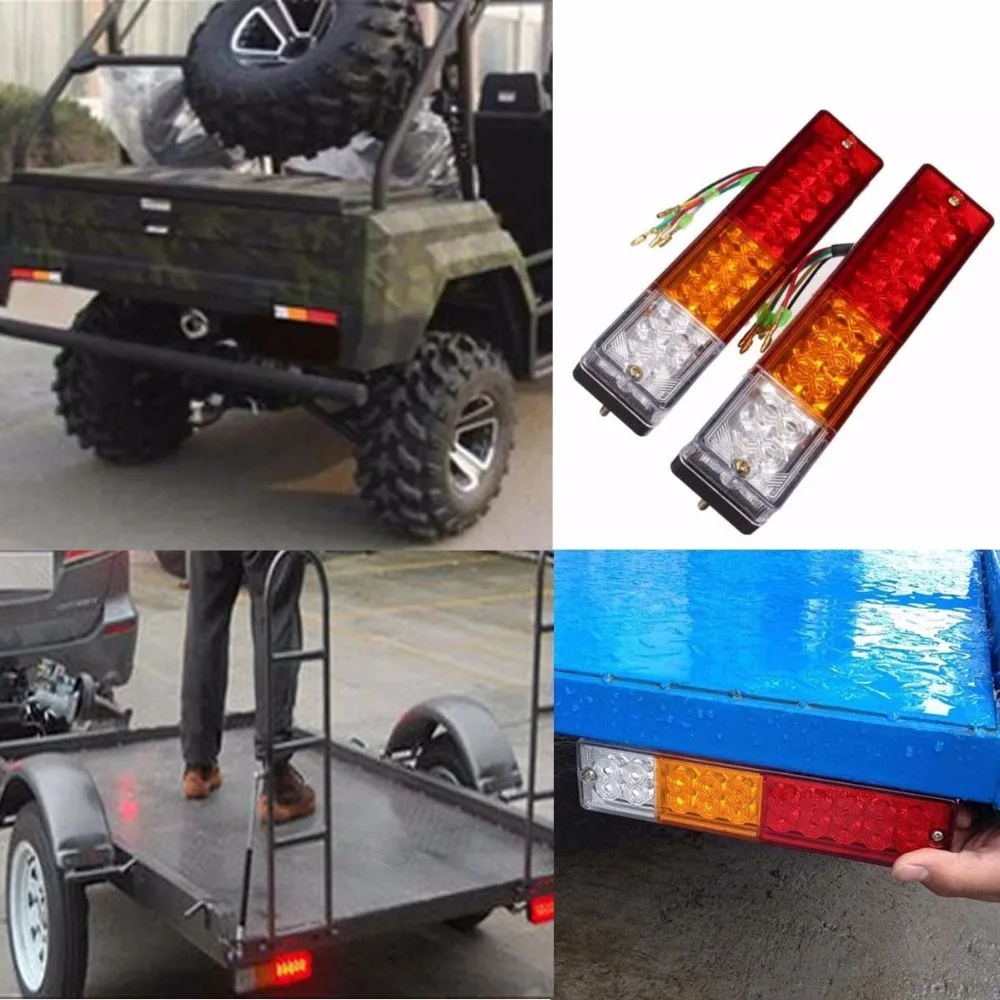 2X 12/24V Водонепроницаемый 20 светодиодный s отражатели ATV для прицепа грузовика