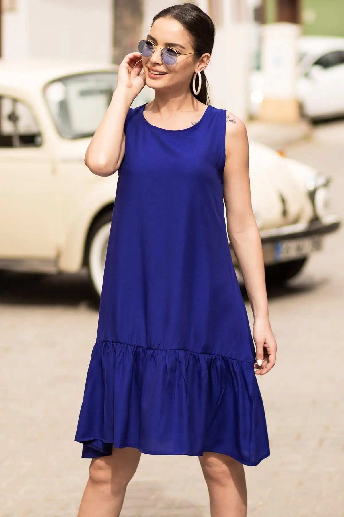 Armonika женские Saks без рукавов юбка с оборками платье ARM 18Y001156|Женские платья| |