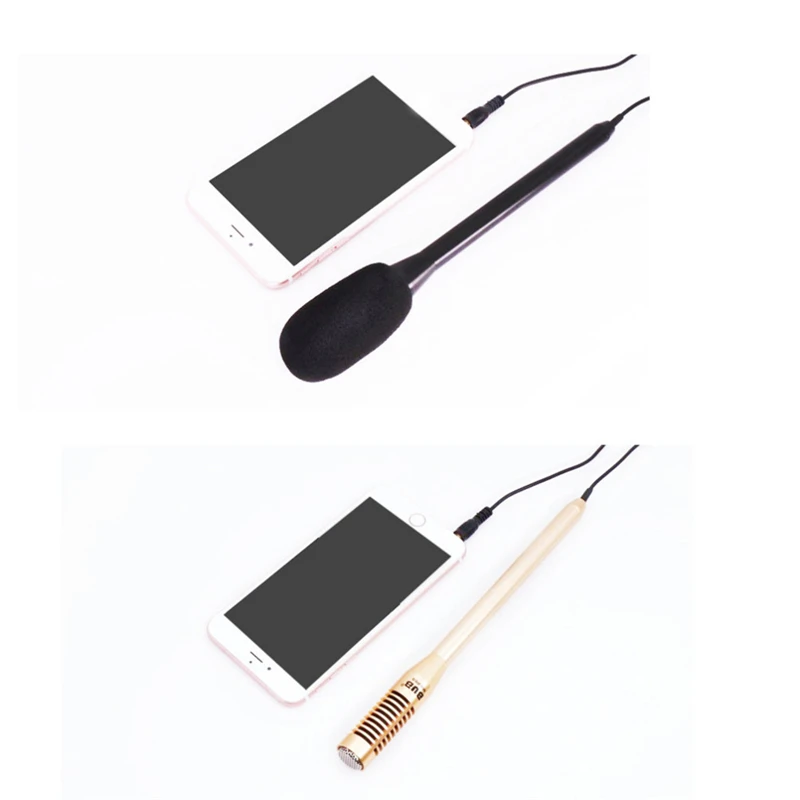 MA-P68 Портативный Hifi фильм направленный смартфон интервью Запись микрофон направленный микрофон для iPhone iPad Android телефонов