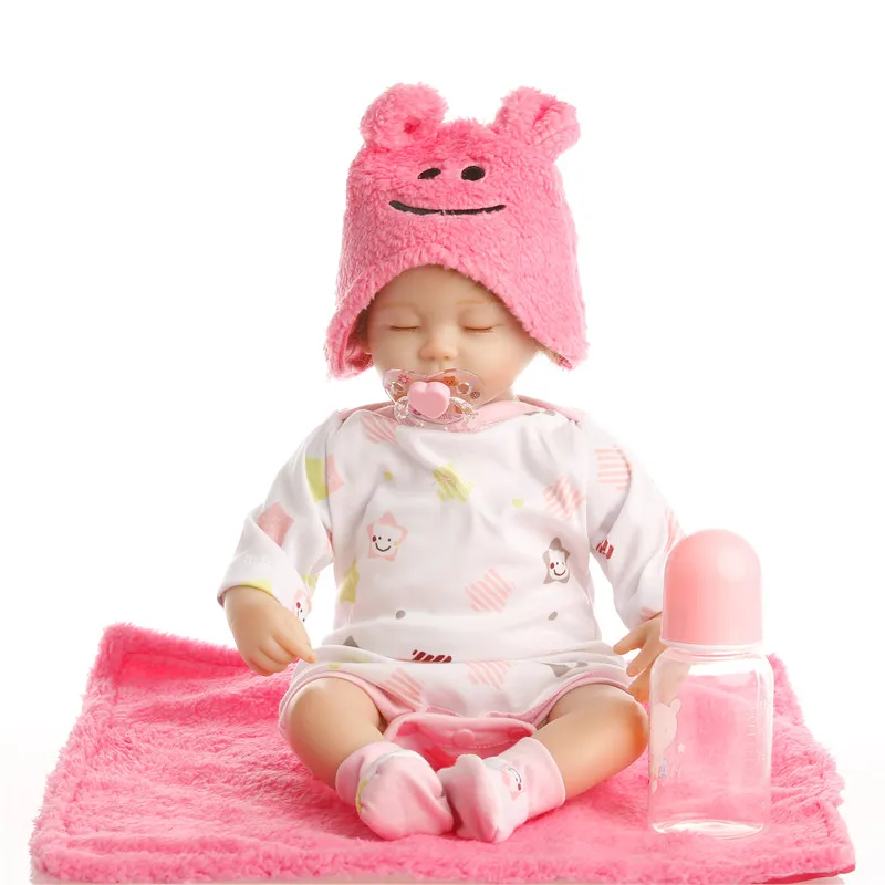 SanyDoll 16 дюймов 40 см силиконовые куклы для новорожденных Реалистичная кукла