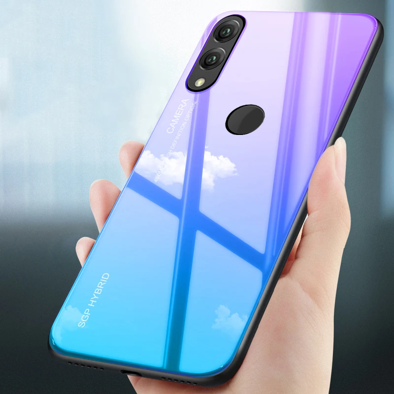Чехол из градиентного стекла для honor 10 9 lite 8 8x чехол hawawi honer light bumper copue 8x8 x shell honor10 |