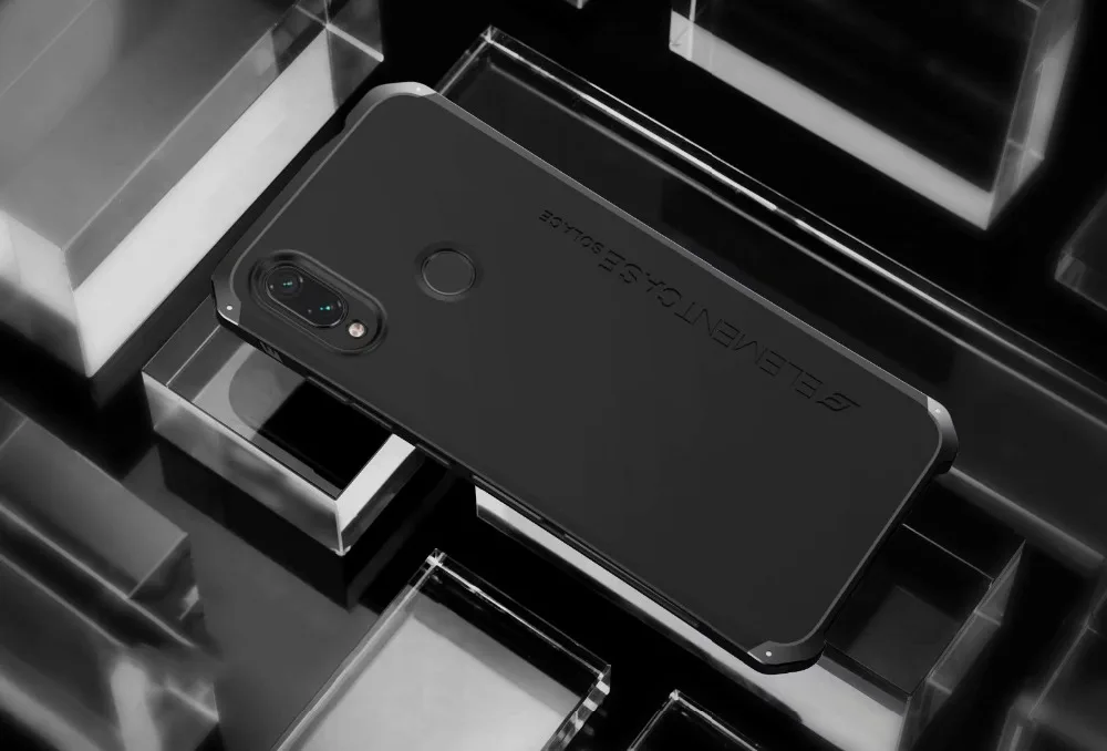 Алюминиевый металлический бампер чехол для Xiaomi Redmi Note 7 360 Полный Гибридный бронированный матовый ПК задняя крышка Redmi Note 7 противоударный чехол для телефона