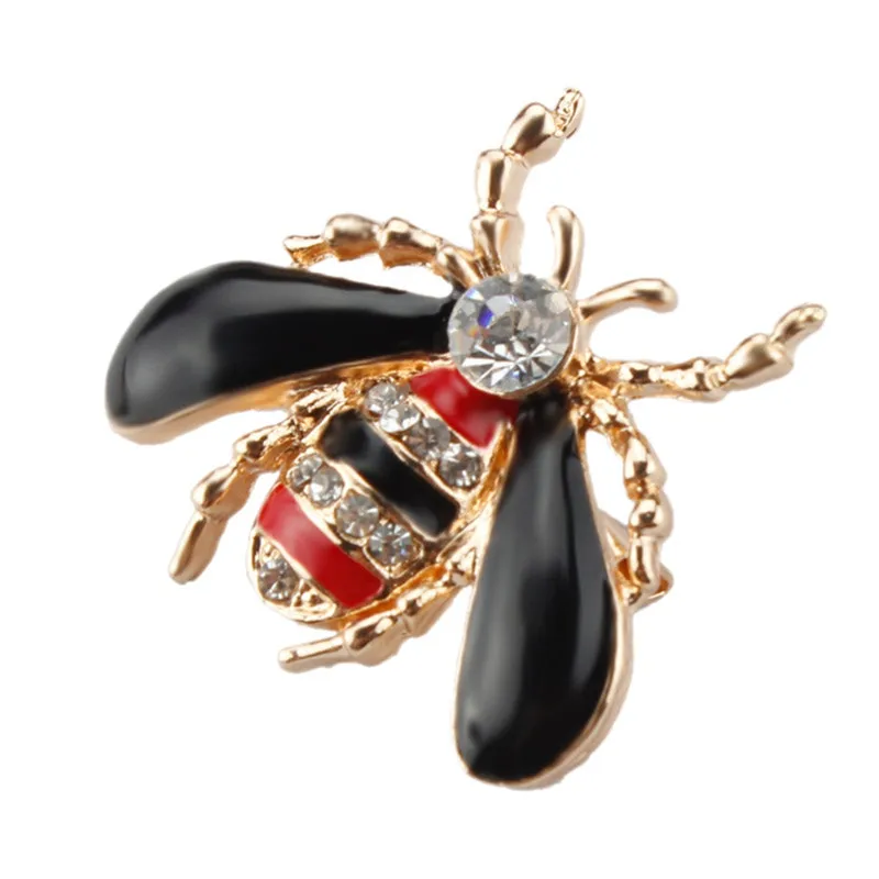 Pinksee милая эмалированная брошь в виде красного Насекомого для женщин и мужчин