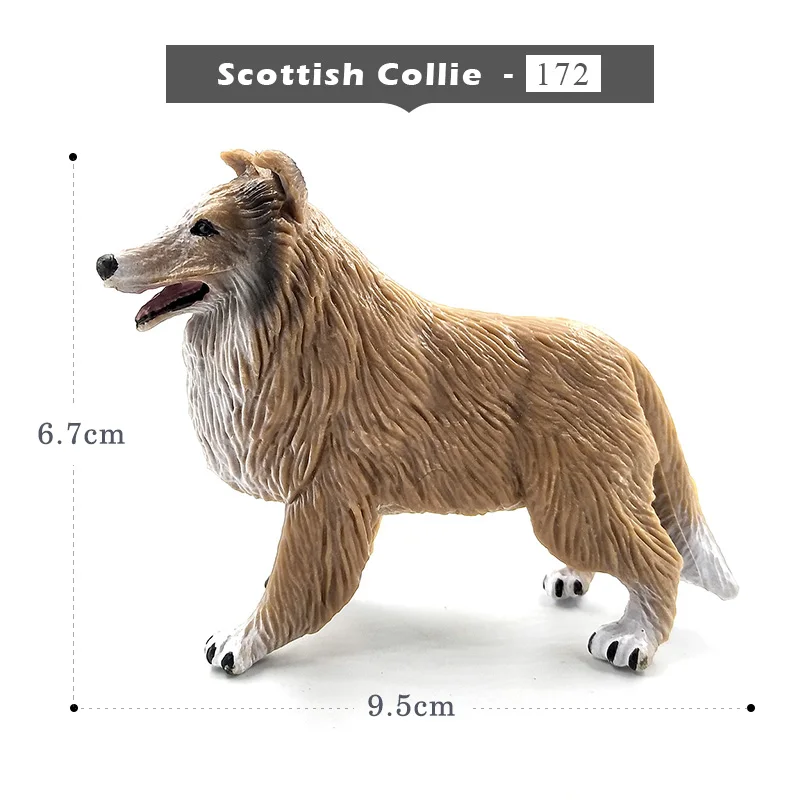 Scottish Collie Далматинский бульдог бультерьер Лабрадор сибирская Собака Хаски фигурка животного домашний декор сказочные украшения сада аксессуары - Цвет: Scottish Collie