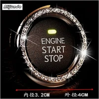 car stylingdiamond ignition switch cover decoration stickers protection circle for geely vision sc7 mk ck cross gleagle sc7 eng