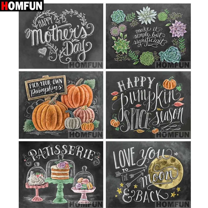 

Алмазная живопись HOMFUN A06839, картина «доска» с квадратными/круглыми стразами 5D «сделай сам», вышивка крестиком, Подарочный Декор