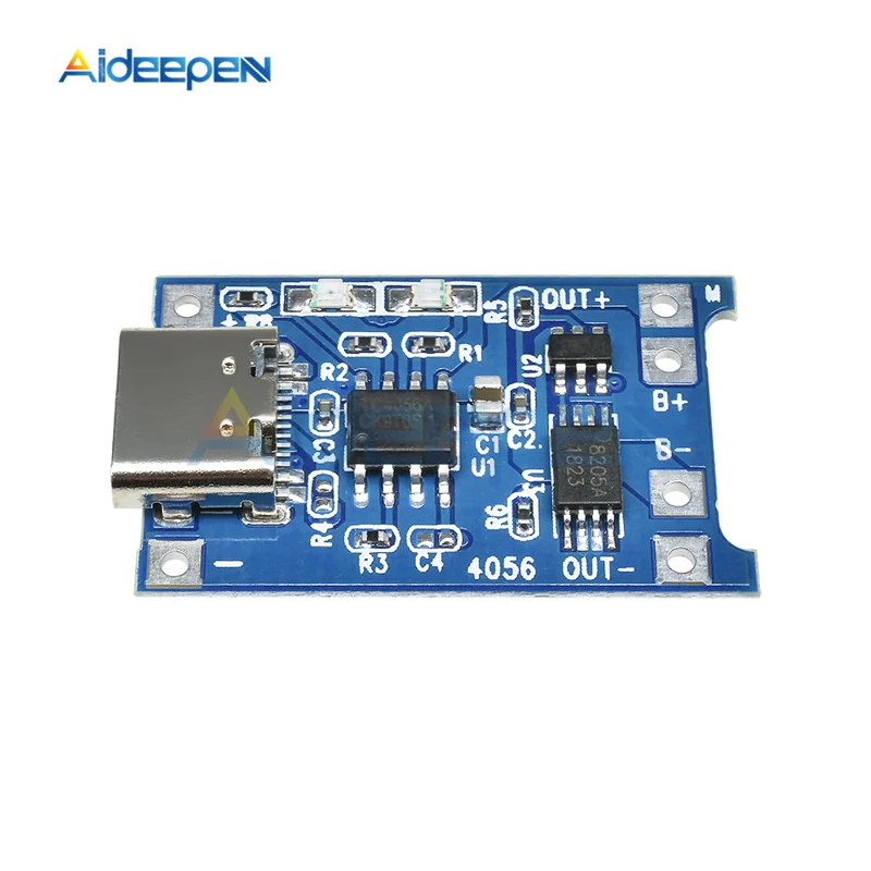 5 шт. Тип C USB 5V 1A 18650 TP4056 модуль зарядного устройства литиевой батареи зарядная