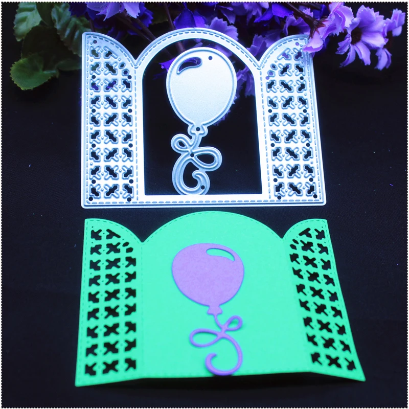 Металлические режущие штампы сетка оконная Арка с воздушными шарами дверь