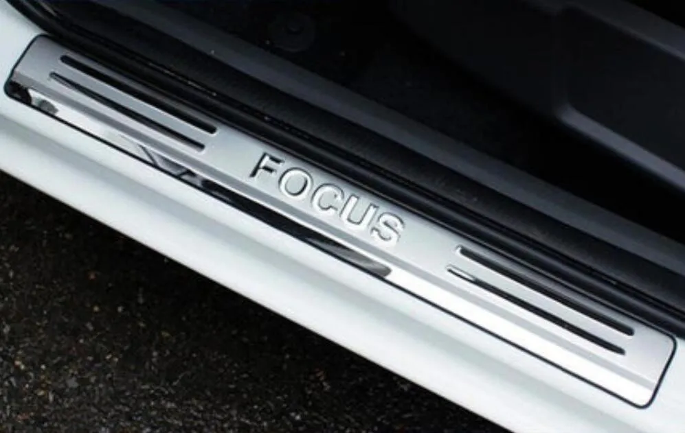 Фото 2005 2011 для Ford Focus MK2 Седан и хэтчбек Накладка на порог из нержавеющей
