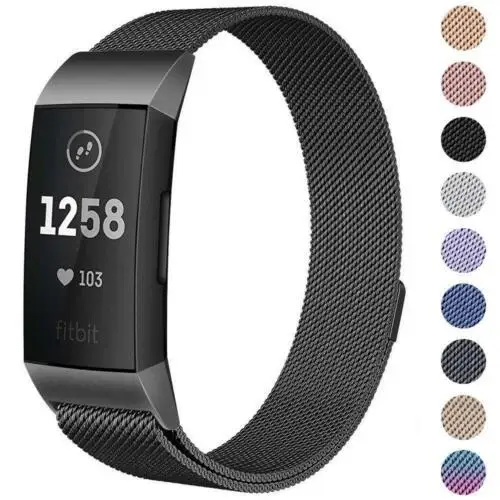 EastVita для Fitbit Charge 3 Замена ремешка Миланская лента из нержавеющей стали Магнит r60